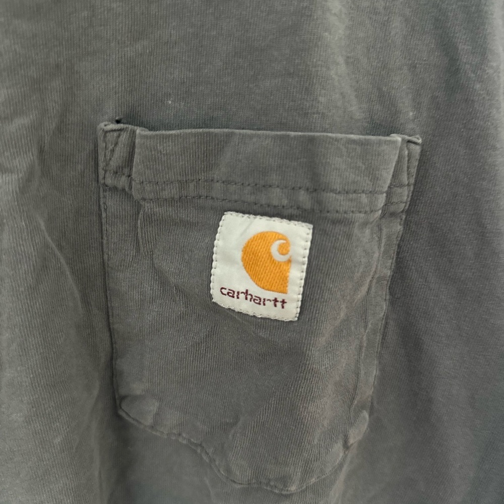 Carhartt Men's Gray Pocket T-Shirt - Picture 2 of 4